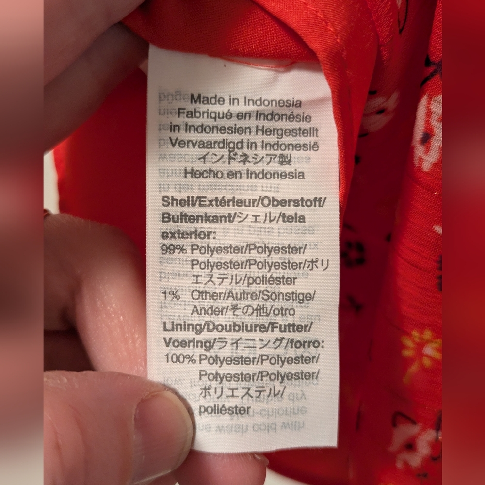 Madewell Red Wrap Peplum Blouse - Picture 4 of 7